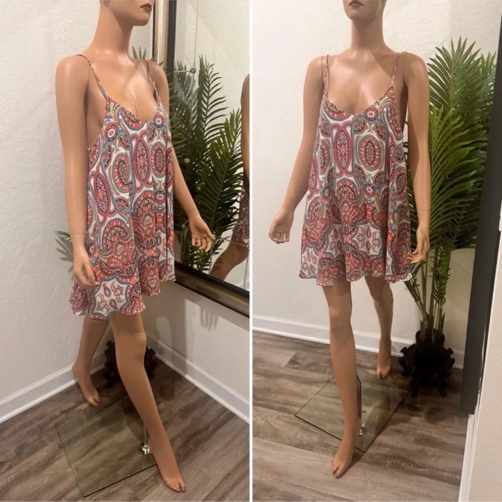 Show Me Your MuMu Colorful Paisley Dress S - Picture 6 of 8